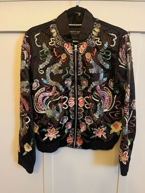 SEQUIN SATIN BOMBER S